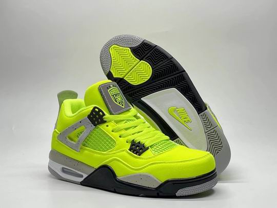 Air Jordan 4 Retro Fluorescent Green DV6773-700 Men's Women's Basketball Shoes AJ4-17 - Click Image to Close